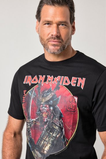 JP1880 845106 Iron Maiden Senjutsu T-särk Must - Bändi T-särgid - Bänditringad suurtes suurustes