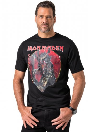JP1880 845106 Iron Maiden Senjutsu T-särk Must - Bändi T-särgid - Bänditringad suurtes suurustes