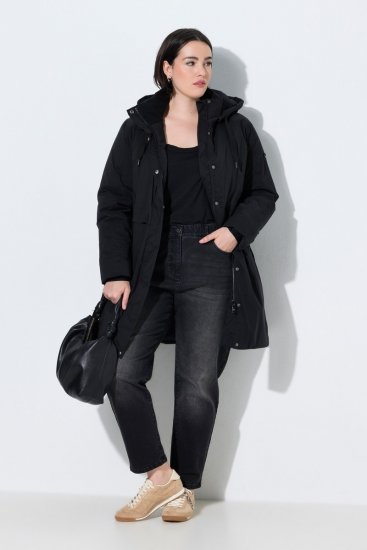 Ulla Popken 845111 Parka Must - Mantlid - Naiste mantlid suurtes suurustes