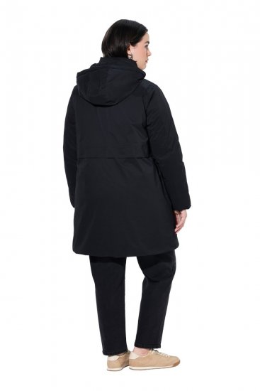 Ulla Popken 845111 Parka Must - Mantlid - Naiste mantlid suurtes suurustes