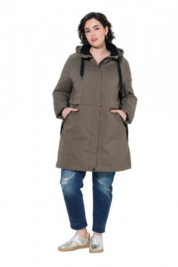Ulla Popken 845111 Parka Tumeroheline - Mantlid - Naiste mantlid suurtes suurustes