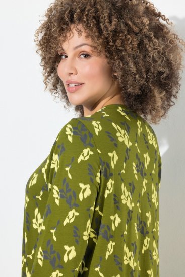 Ulla Popken 845190 Lilleline jersey-kleit Türkiis - Trikookleidid - 