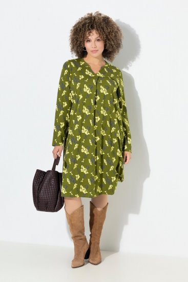 Ulla Popken 845190 Lilleline jersey-kleit Türkiis - Trikookleidid - 
