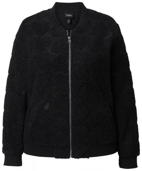 Ulla Popken 845262 Teddyjakk Must - Joped - Suured naiste jakid