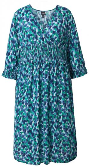 Ulla Popken 845360 Mustriline midikleit Helesinine - Midikleidid - Plusssuuruses midikleidid