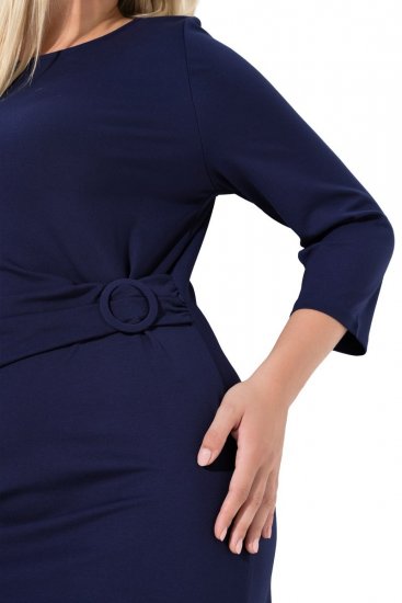 Ulla Popken 845705 Jersey-kleit Tumesinine - Midikleidid - Plusssuuruses midikleidid