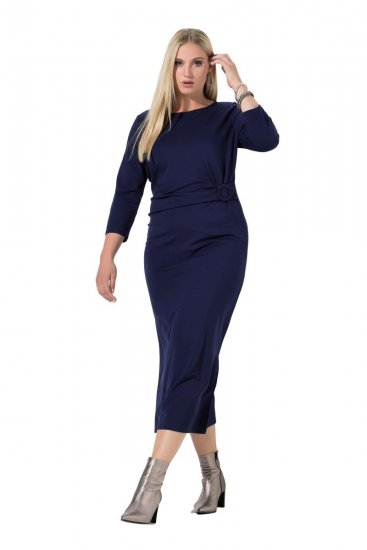 Ulla Popken 845705 Jersey-kleit Tumesinine - Midikleidid - Plusssuuruses midikleidid