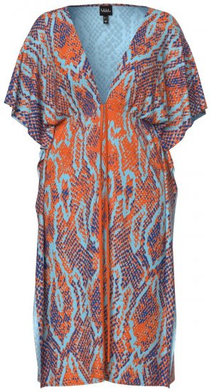 Ulla Popken 846826 Loomamustriga kleit Oranž - Kaftanid - 