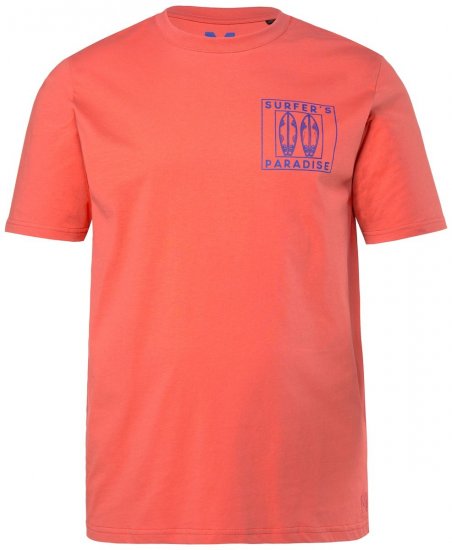 Men+ 829 T-särk Surfer's Paradise Korall - T-särgid - Suured T-särgid 2XL – 14XL
