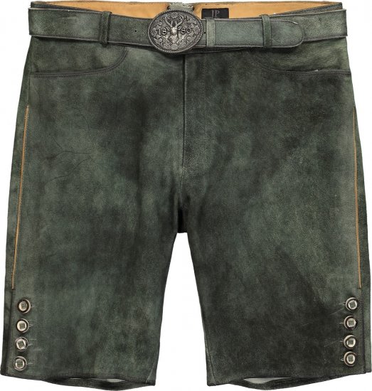JP1880 846895 Bermudapüksid kitsemokast Tumeoliiv - Lühikesed püksid - Lühikesed Püksid suured suurused: W40-W60