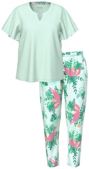 Ulla Popken 846971 Mustriline pidžaama Heleroheline - Pidžaama/Loungewear - 