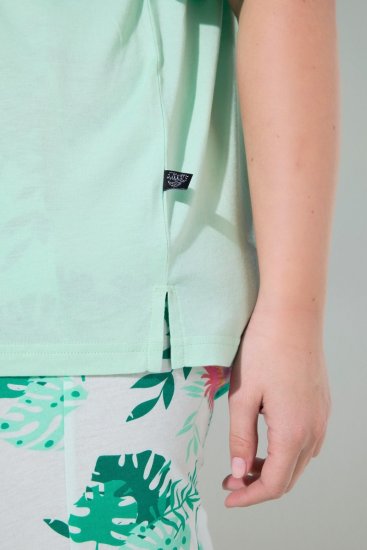 Ulla Popken 846971 Mustriline pidžaama Heleroheline - Pidžaama/Loungewear - 