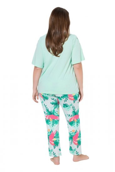 Ulla Popken 846971 Mustriline pidžaama Heleroheline - Pidžaama/Loungewear - 