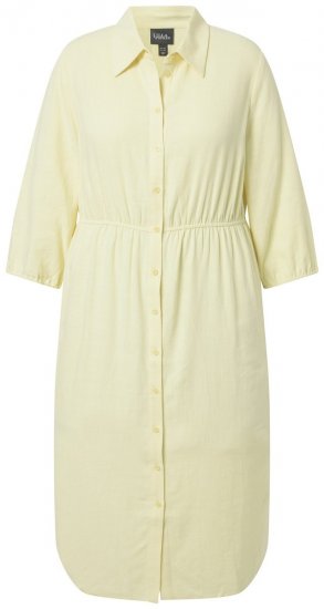 Ulla Popken 847224 Linasegust kleit Kollane - Suvekleidid - Naiste suvekleidid suurtes suurustes