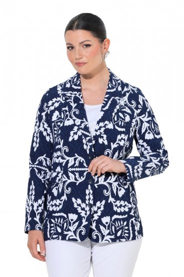 Ulla Popken 847586 Lilleline žakaarpintsak Tumesinine - Pintsakud - Pintsakud naistele suurtes suurustes