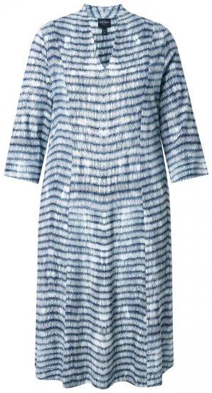 Ulla Popken 847643 Triibuline jersey-kleit Tumesinine - Trikookleidid - 