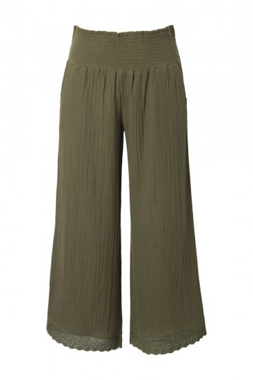 Ulla Popken 848131 Pitsiga pidžaama Oliivroheline - Pidžaama/Loungewear - 