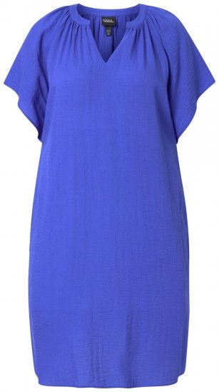 Ulla Popken 848526 Taskutega linasegust kleit Sinine - Suvekleidid - Naiste suvekleidid suurtes suurustes