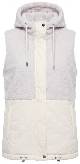 Ulla Popken 848729 Kapuutsiga vest Luuvalge - Vestid - 