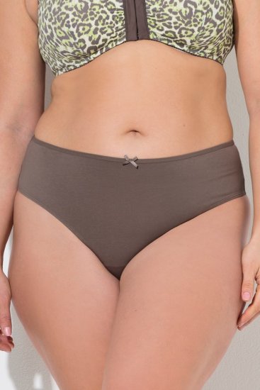 Ulla Popken 848826 Loomamustrilised stringid 3 tk Taupe - Aluspüksid - 
