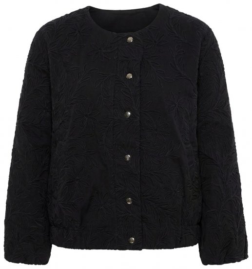 Ulla Popken 848940 Bomberjope Must - Joped - Suured naiste jakid