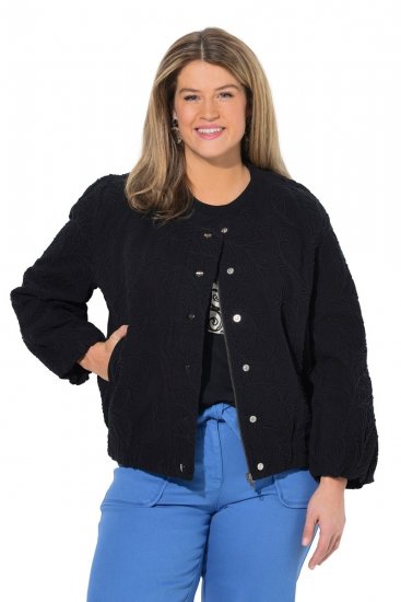 Ulla Popken 848940 Bomberjope Must - Joped - Suured naiste jakid