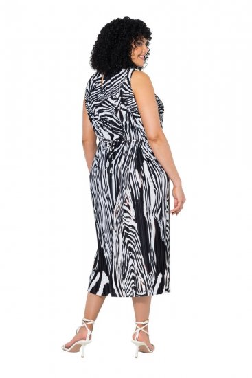 Ulla Popken 848948 Loomamustriga kleit Must - Suvekleidid - Naiste suvekleidid suurtes suurustes