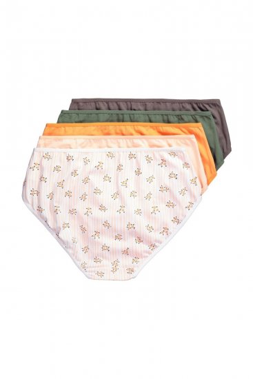 Ulla Popken 849098 Lillelised aluspüksid 6 tk Oranž - Aluspüksid - 