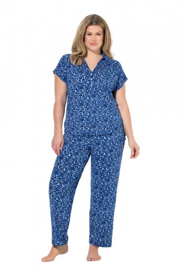 Ulla Popken 849144 Loomamustriline pidžaama Tumesinine - Pidžaama/Loungewear - 
