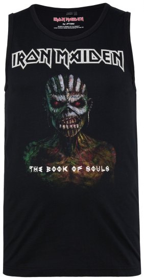 JP1880 849285 Iron Maiden The Book of Souls Maika Must - Bändi T-särgid - Bänditringad suurtes suurustes