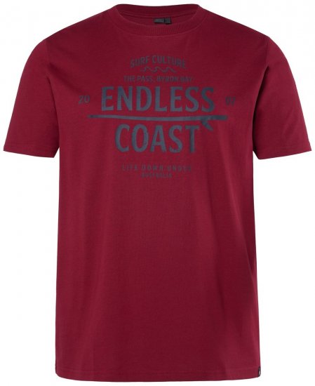 Men+ 448 T-särk Endless Coast Vaskpruun - T-särgid - Suured T-särgid 2XL – 14XL