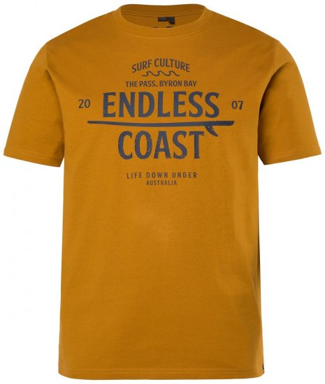 Men+ 448 T-särk Endless Coast Hele sarapuupähkel - T-särgid - Suured T-särgid 2XL – 14XL