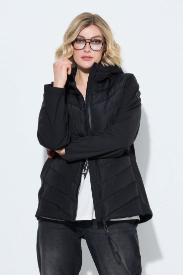 Ulla Popken 849472 Tepitud jope Must - Joped - Suured naiste jakid