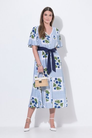 Ulla Popken 849662 Lilleline särkkleit Luuvalge - Midikleidid - Plusssuuruses midikleidid
