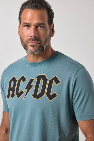 JP1880 849790 AC/DC Classic Logo T-särk Türkiissinine - Bändi T-särgid - Bänditringad suurtes suurustes