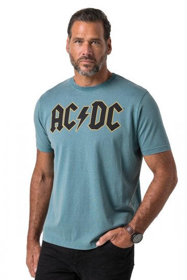 JP1880 849790 AC/DC Classic Logo T-särk Türkiissinine - Bändi T-särgid - Bänditringad suurtes suurustes