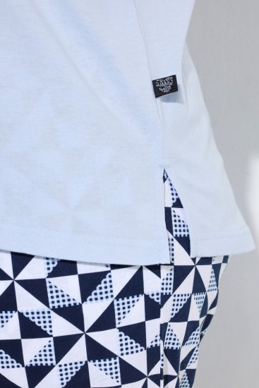 Ulla Popken 849850 Ruuduline pidžaama Helesinine - Pidžaama/Loungewear - 