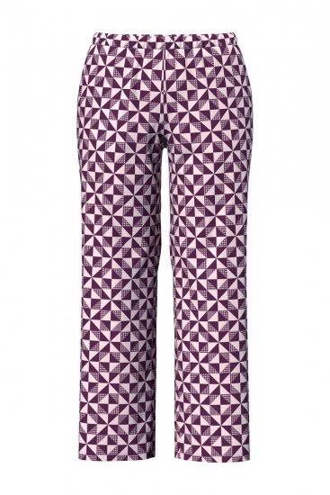 Ulla Popken 849850 Ruuduline pidžaama Marjapunane - Pidžaama/Loungewear - 