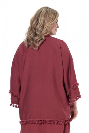 Ulla Popken 849860 Kimono Roostepunane - Kardiganid - Naiste kardiganid suurtes suurustes