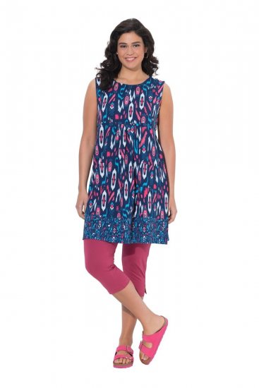 Ulla Popken 849887 Varrukateta jersey-kleit Tumesinine - Trikookleidid - 