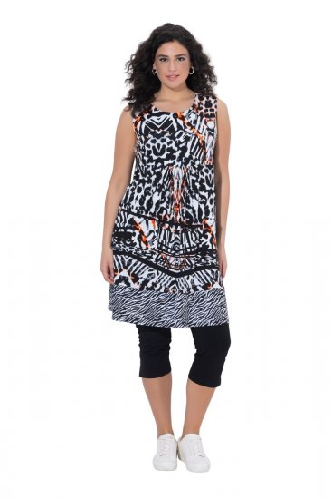 Ulla Popken 850175 Taskutega varrukateta jersey-kleit Must - Suvekleidid - Naiste suvekleidid suurtes suurustes