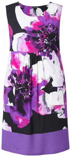 Ulla Popken 850175 Taskutega varrukateta jersey-kleit Lilla - Trikookleidid - 