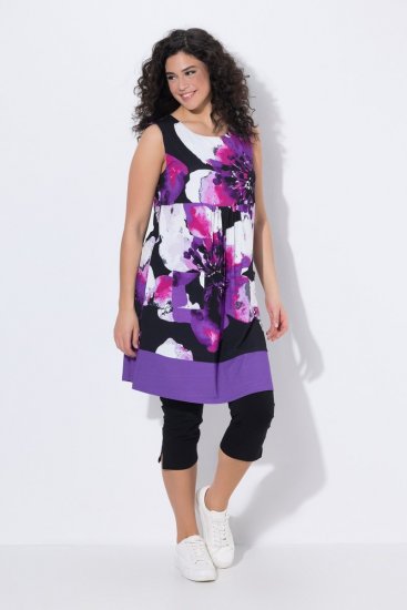 Ulla Popken 850175 Taskutega varrukateta jersey-kleit Lilla - Trikookleidid - 