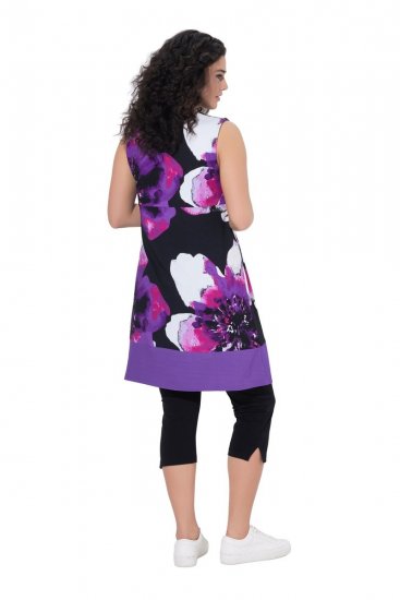 Ulla Popken 850175 Taskutega varrukateta jersey-kleit Lilla - Trikookleidid - 