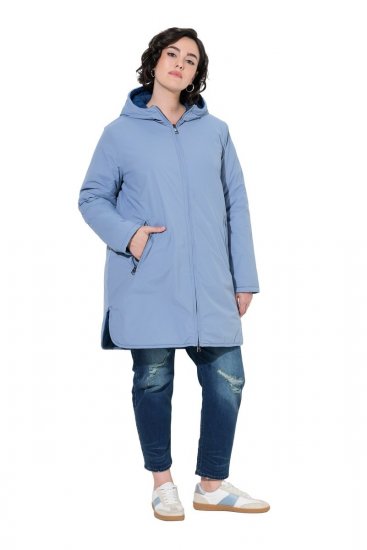 Ulla Popken 850361 Funktsionaalne jope Denimsinine - Joped - Suured naiste jakid