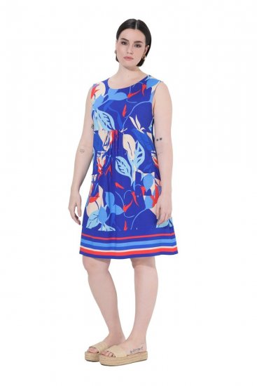 Ulla Popken 850367 Mustriline jersey-kleit Tumesinine - Trikookleidid - 