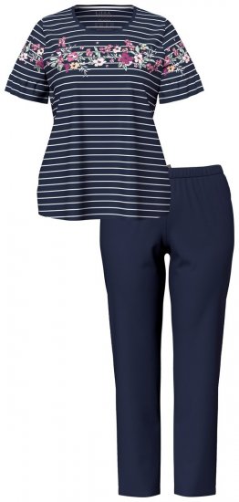Ulla Popken 850403 Lilleline pidžaama Tumesinine - Pidžaama/Loungewear - 