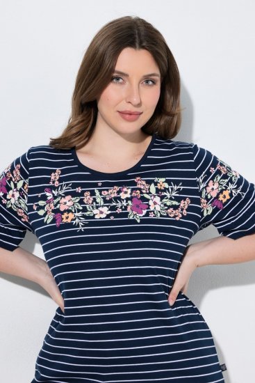 Ulla Popken 850403 Lilleline pidžaama Tumesinine - Pidžaama/Loungewear - 
