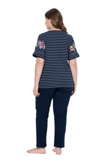 Ulla Popken 850403 Lilleline pidžaama Tumesinine - Pidžaama/Loungewear - 