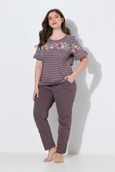 Ulla Popken 850403 Lilleline pidžaama Pruun - Pidžaama/Loungewear - 